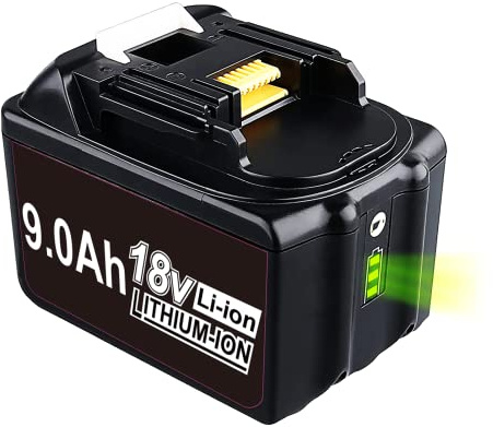 BL1890B 9.0Ah Li-ion Ersatz für Makita 18V Akku BL1890 BL1860B BL1860 BL1850B BL1850 BL1840B BL1840 BL1830 BL1845 mit LED-Anzeige
