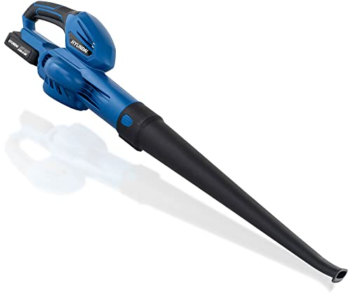 Hyundai 20V Cordless Leaf Blower, 141mph Maximum Air Speed, Lightweight, Li-Ion Battery Powered Garden Blower With Battery And Charger, 3 Year Warranty