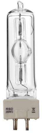 MZUHI YFlifangting Lámpara de iluminación de Escenario MSD 250/2 NSD MSD250W Watts 90V MSR Bombilla 8000K Lámpara de halogenuros metálicos Disco