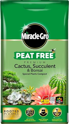Miracle Gro Premium Compost 10L | Peat Free Multi Purpose Fertilisers | Indoor and Outdoor Gardening Soils | Suitable for Small and Large Plants (Cactus, Succulent & Bonsai)