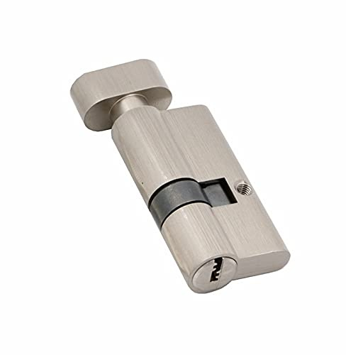 Serratura a cilindro, 1 cilindro for porta da 60, 65, 70, 75, 80, 85, 90 mm, di sicurezza in rame, chiave for serratura interna, tipo Big Gourd, 5 chiavi(65mm 32.5 Add 32.5)