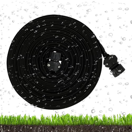 Tuyau D'arrosage Plat Poreux, Conduit Reliable à Usage Intensif, Tuyau d'Arrosage Flexible pour Jardin, pour les Passionnés de Jardinage Familial, Cour, Potager, Pelouse, Verger, Extérieur