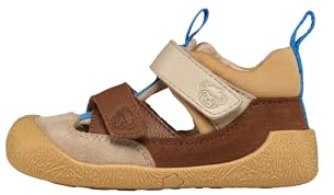 Affenzahn Sandalo Primi Passi Pelle Freely Flessibile, Traspirante, Leggero, Taglia 19-26, con Chiusure Regolabili Affenzahn - Beige