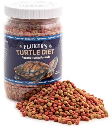 Fluker's Aquatic Turtle Diet, Food Pellets for Turtles, 15 oz