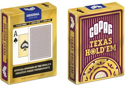 Copag Playing Cards Texas Holdem Gold - Jumbo Index (Red Back)