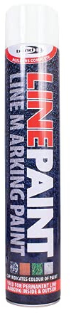 Survey Line Marker Marking Spray Paint 750ml - White Permanent