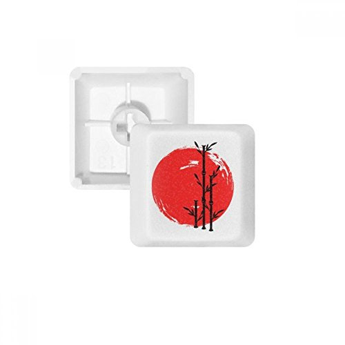 DIYthinker Rojo Negro Japón Teclas Abstracta Cepillo De Pbt para Teclado Mecánico Blanco OEM Sin Marca De Impresión