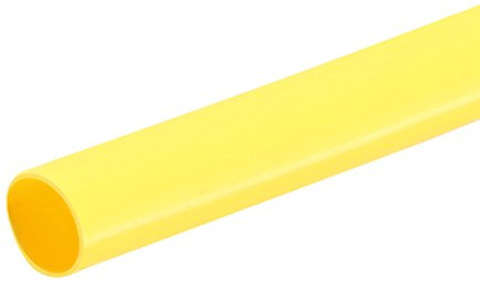 sourcing map Heat Shrink Tubing, 2.5mm Dia 2:1 Heat Shrink Wrap Cable Sleeve Heatshrink Tube 5m Length Yellow