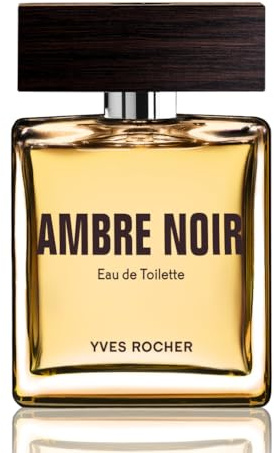 Yves Rocher AMBRE NOIR Eau de Toilette pour Homme Parfum sensuel et élégant Idée Cadeau pour Homme 1 x Vaporisateur 50 ml