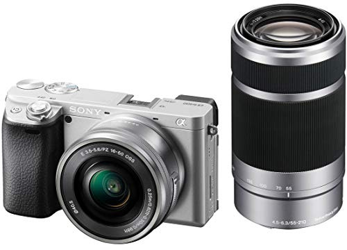 Sony A6400 + OSS 16-50 mm + OSS 55-210 mm (Sidabrinis) | (ILCE-6400Y/S) | (α6400) | (Alpha 6400)