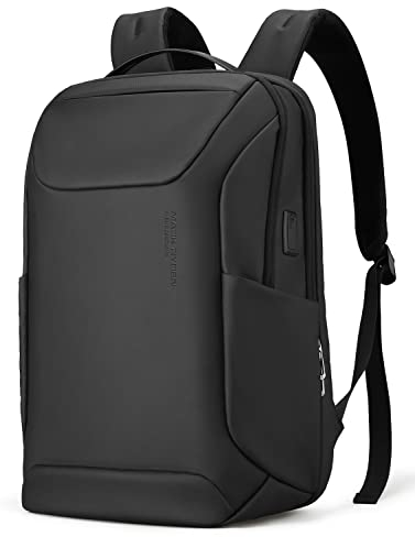 Muzee Wasserdicht Laptop Rucksack Herren, 15,6 Zoll Business Rucksack Herren, Elegant Office Rucksack mit Rutschfeste Basis, Geeignet für Schule, Reisen, Pendeln