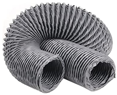 Abluftschlauch Lüftungsschlauch Trockner Schlauch 10m Luftleitung Für Trocknerhaus, Flexibler Nylon-Luftschlauch Für Kleine Räume, Anbauzelte, Badezimmer, Küche Und Dachboden, Trockner Dampfrohr (Siz