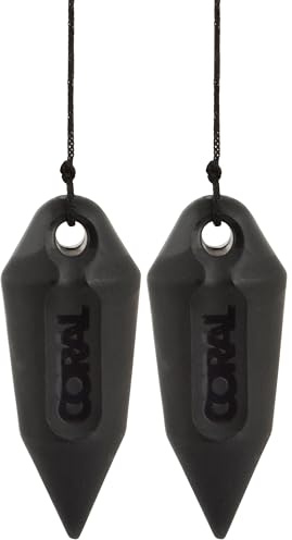 Coral 69300 Essentials Plumb Bob Made from Lightweight Nylon Includes Line for Hanging Wallpaper 20 Grams, Black (Pack of 2)