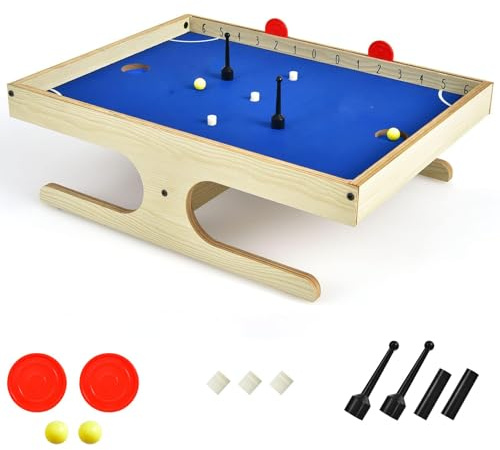 RELAX4LIFE Hockey Magnetico da Tavolo – Gioco Portatile con 2 Maniglie Magnetiche, 2 Segnapunti, 2 Palline e 3 Magneti di Ricambio – Dimensioni 45 x 33,5 x 14 cm – Divertimento per Bambini e Adulti