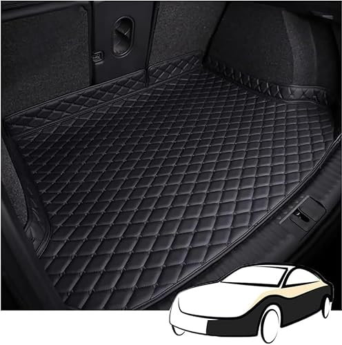 Auto Kofferraummatte für VW Touran Trendline/Touran Highline, Wasserdicht Kofferraumwanne Schutzmatte Antirutsch Kofferraum Schutz Interieur Zubehör,1 Black