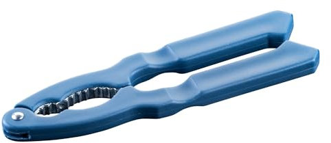 Fackelmann Schiaccianoci Essential – Due supporti per dadi per piccoli e grandi, blu scuro/argento