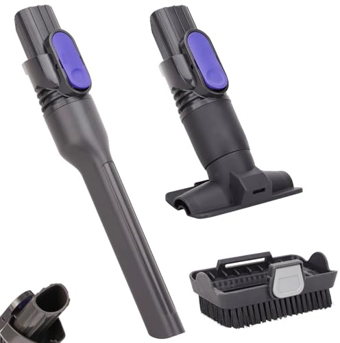 Vacuum Crevice Tool and Removable 2-in-1 Tool Brush Replacement Parts Compatible with Shark Pet Cordless Stick IX141 IZ462H IZ483H IZ363HT IZ361H IZ163H IZ362H Attachments for D-Shaped Vacuum Cleaner