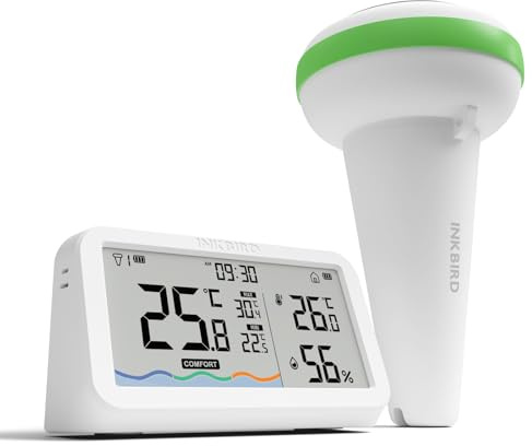 Inkbird Pool-Thermometer-Set für die Wassertemperaturmessung im Schwimmbad IBS-P03R