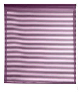 Estoralis Robert - Store Enrouleur Tamisant Rayures, 110 x 190 cm, Violet