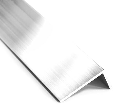 nielsen Aluminium Winkelprofil Natur (Pressblank) 2000x40x10 mm, Stärke: 2 mm, Länge: 200 cm, ungleichschenklig, Made in Germany, Eckschutzprofil, Kantenschutz, Abschlußprofil, Ausgleichswinkel