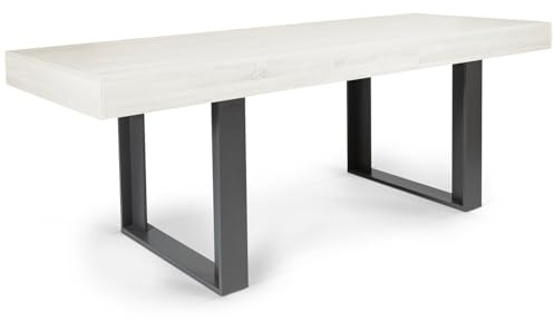 IDMarket - Mesa de comedor extensible rectangular Phoenix 4-8 personas madera gris 160-200 cm