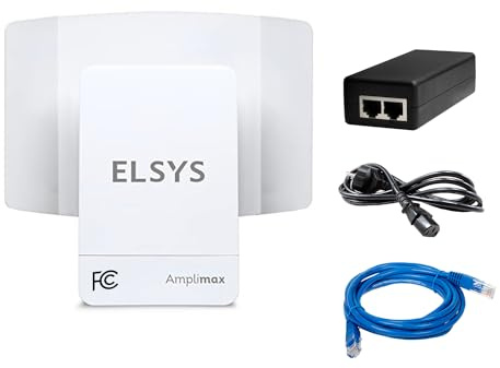 ELSYS AMPLIMAX 4G Outdoor LTE Modem with SIM Card Slot - Qualified to Run with AT&T and T-Mobile - for Reliable high-Speed Connection in Rural Areas, failover Solution or Mobile Internet - [USA only]