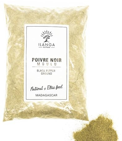 Ilanga Nature - Poivre Noir Moulu 1Kg - Madagascar