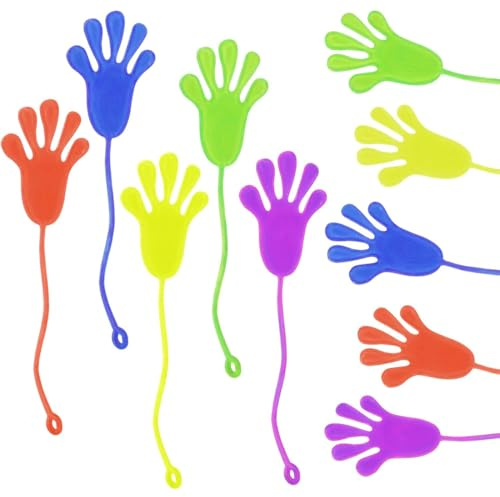 WeddHuis 10 STÜCK Klatschhand Kinder, Glibberhand Mitgebsel, Klatschhand Kinder, Klatschhand Glibber, Mitbringsel Give aways Scherzartikel Spielspaß, geeignet für Den Kindergeburtstag