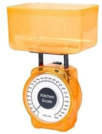 Bilancia da cucina digitale per uso domestico, caffè, molla, meccanica, ristorante, mini, pasticceria, verdure, strumenti per pesare gli alimenti, bilance facili da usare (colore: viola) (arancione)