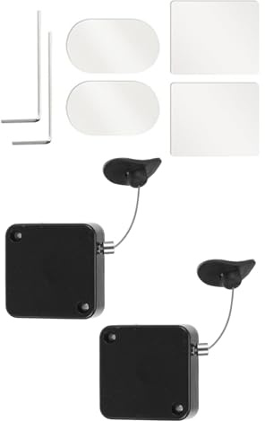 Alipis 2set Cavi di Sicurezza Retrattili per Telecomando con Bloccaggio Regolabile Lucchetto di Sicurezza per Controller Tv Tablet e Dispositivi Digitali