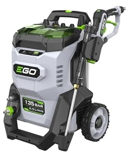 EGO HPW2000E Idropulitrice a Batteria, 180 bar, 16.8 kg, Tubo 2.5 m, Motore a Induzione, Litio Senza Batteria Inclusa
