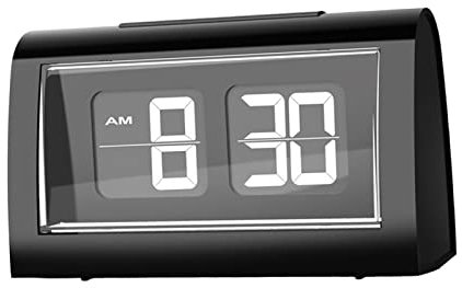 Flip Orologio da scrivania Orologio da Tavolo con Numeri Grandi Display Grande Snooze Clock Sveglia Digitale con Vibrazione Automatica per Soggiorno,