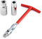 ACONDE Chiave per candela universale per auto, 16 mm/21 mm, rimozione candele, adatta per auto, moto