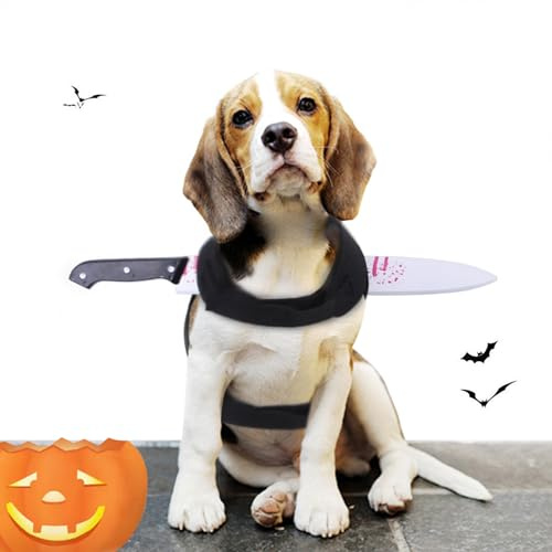 TAIZER Costumi Halloween Animali Domestici, Divertente, per Cani, Pet Vestiti Cosplay Riders