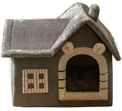 Hundebett Hundekorb Katzenbett Hundekörbchen Runde Katzenbetten, Weiches, Langes Plüsch-Hundebett Für Haustierprodukte, Kissen, Katzenbett, Katzenmatte, Schlafsofa Haustierbett Hundesofa ( Color : A ,
