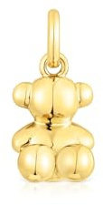 TOUS Colgante Oso Pequeño para Mujer con Baño de Oro 18 Kt sobre Plata de Primera Ley, Colección Bold Bear