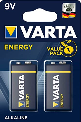 Varta 4122 – Pack di 2 batterie alcaline, 9 V, colore: blu
