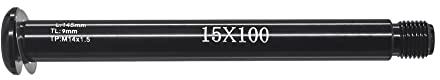 Moyeu de roue avant Boost 15 x 100/110 mm, Axe de roue pour fourche Fox SC32 34 36 M14 (P1.5) L145/155 mm en aluminium (15 x 100 mm, 145 L)
