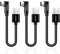 aceyoon USB C Kabel Kurz 20cm 3 Stück, [90 Grad] 3A USB C Winkel Kabel Kurz Nylon USB auf USB C Kabel Kurz Winkel Nylon Schnellladekabel USB C für iPhone 16 15 Series, für Galaxy, für Huawei usw