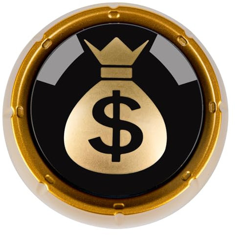 Mealivos Pulsante parlante, pulsante completo oro/nero (denaro)