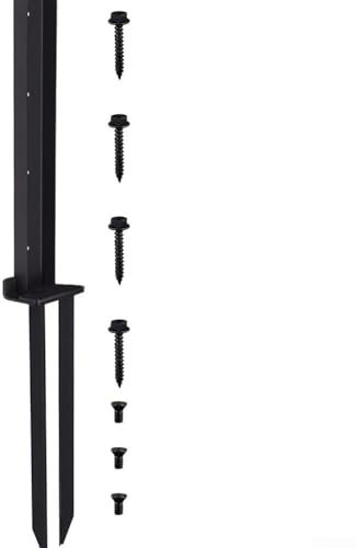 Fence Pillar Support Pile, Fence Post Anchor Kit, Wooden Fence Post Anchor Repair Kit For Wood Posts, Steel Construction Support Pile(1pc)