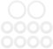 VGOL 2Set Guarnizioni Guarnizioni Guarnizioni In Gomma Set A + B/C Compatibile Con Bestway Coleman SaluSpa Compatibile Con Lay-Z-Spa Compatibile Con Airjet Nuova Forma Della Pompa