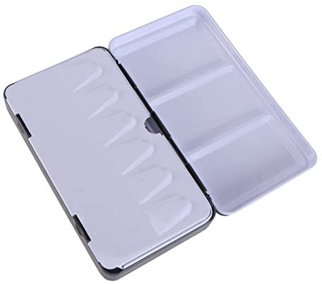 COOPHYA 1juego Caja Vacía De Acuarelas Metálica Compartimentos Estuche para Pintura para Almacenamiento De Pigmentos y Materiales Creativos
