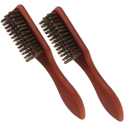 WOFASHPURET 2stücke Bartbürste Aus Holz Für Männer Rückenbürste Und Glättungsbürste Set Zur Bartpflege Entwirren Und Reinigen Von Bart Und Haaren Für Reisen Und Alltag