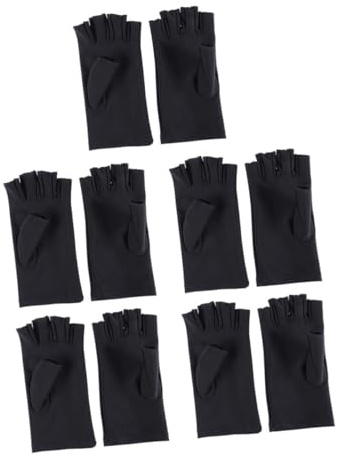 OUNONA 5par Guantes Protección UV Guante Anti-UV De Manicura De Dedo para Manicura y Protección UV Salones De Uñas