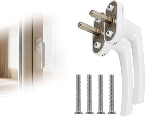 Poignée Fenêtre En Aluminium, Lot De 2 Poignées Avec Sécurité Enfant, Installation Facile Pour Fenêtres, Portes Et Placards, Design Moderne Et Ergonomique Pour Un Confort Optimal, Serrures De Fenêtre