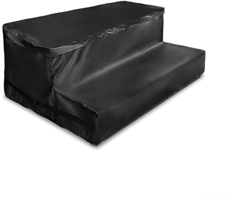 Cubierta impermeable para escalones de bañera al aire libre, material Oxford resistente con cremallera superior en forma de U (210D)
