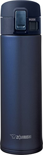 Zojirushi Mug de Voyage en Acier Inoxydable, 480 ML, Acier Inoxydable, Smokey Blue, 6.7 x 6.7 x 23 cm