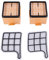 RETTI - Set di 2 filtri di protezione del motore (filtro del motore) + 2 filtri HEPA (micro), adatti per Vorwerk Folletto VK 135, 136, VK135, VK136