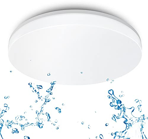 ANWIO 24W LED Bathroom Downlight IP65 Waterproof, 2400LM, 4000K Natural White Light, Shower Fixture (330 * 50MM)